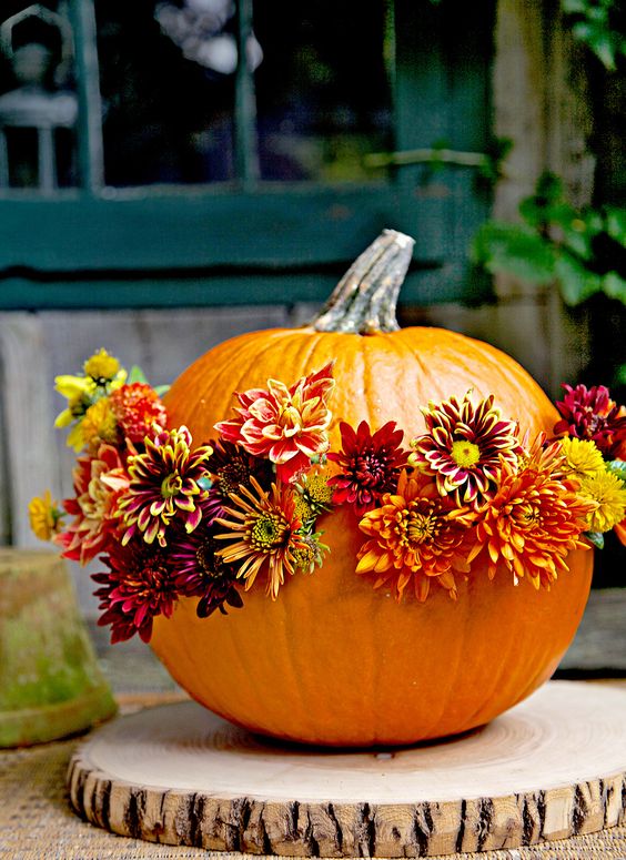 Experiment with Pumpkin Vases 