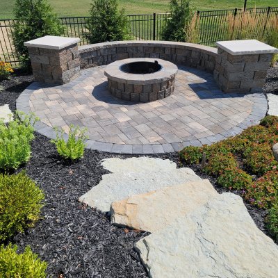 Liberty Township, OH, fire pit