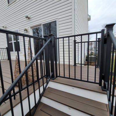 Keylink railings