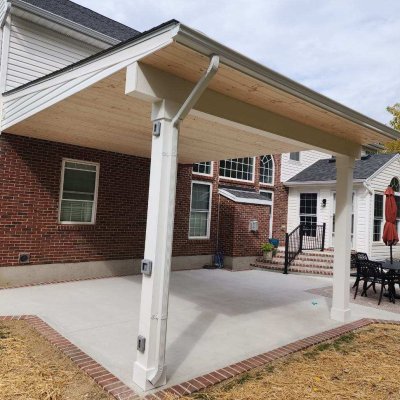 lean-to style roof